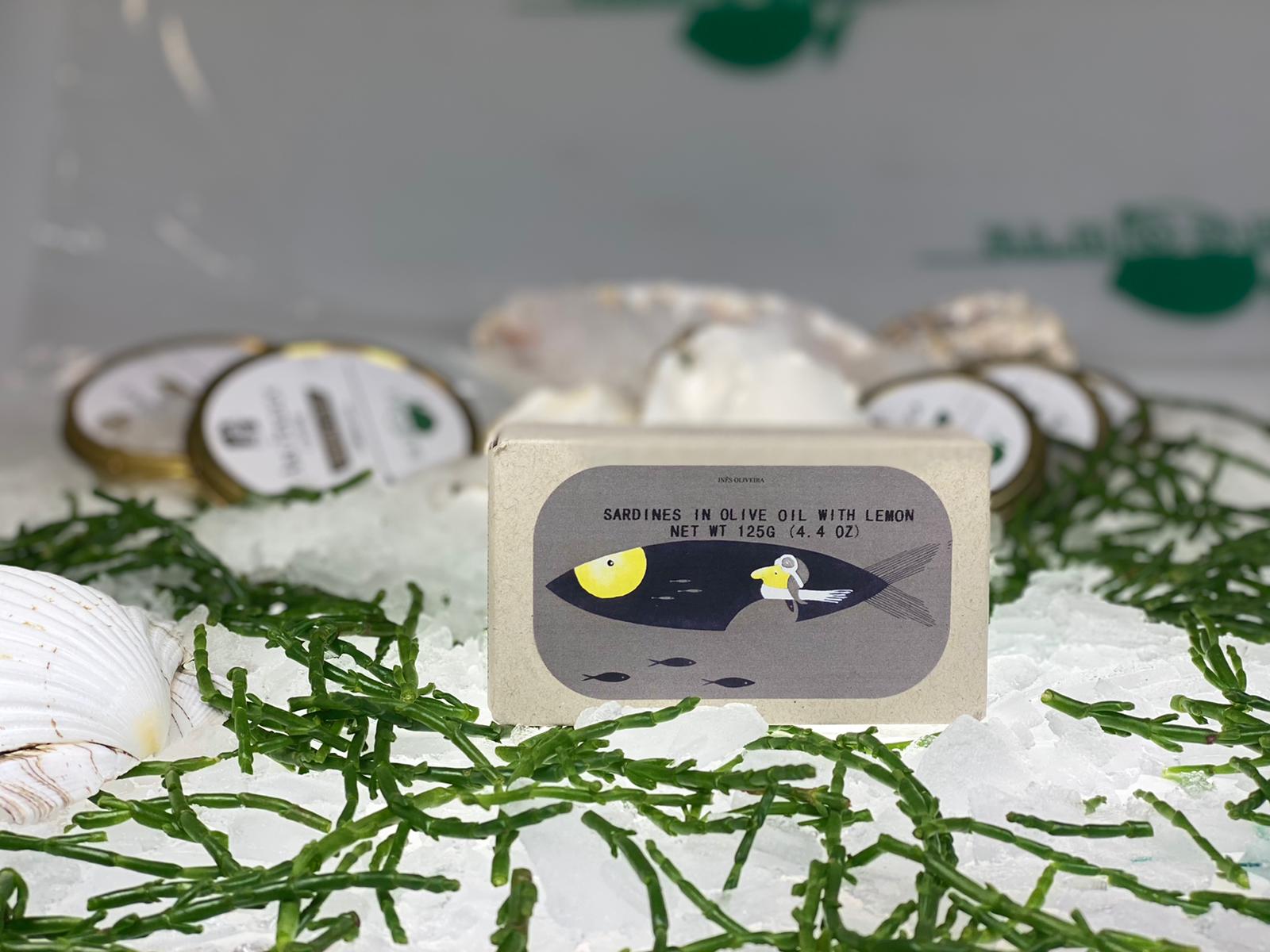Sardinen in Olivenöl mit Zitrone 125 g