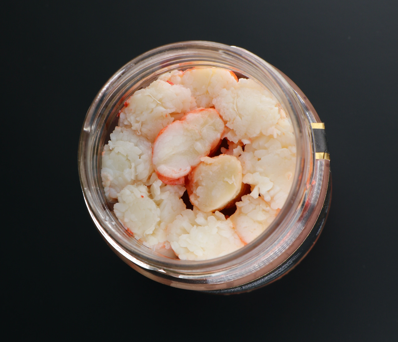 Ausgelöstes Fleisch der Königskrabbe im Glas 150 g (100% Beinfleisch)